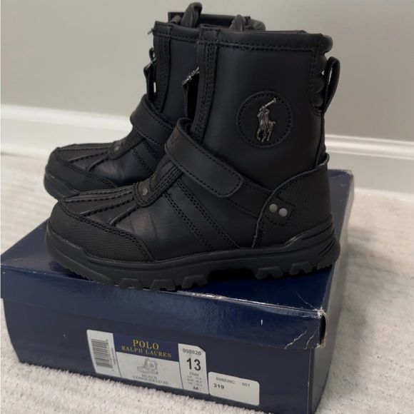 NWOT POLO RALPH LAUREN BLACK KIDS CONQUERED HI - Picture 5 of 11